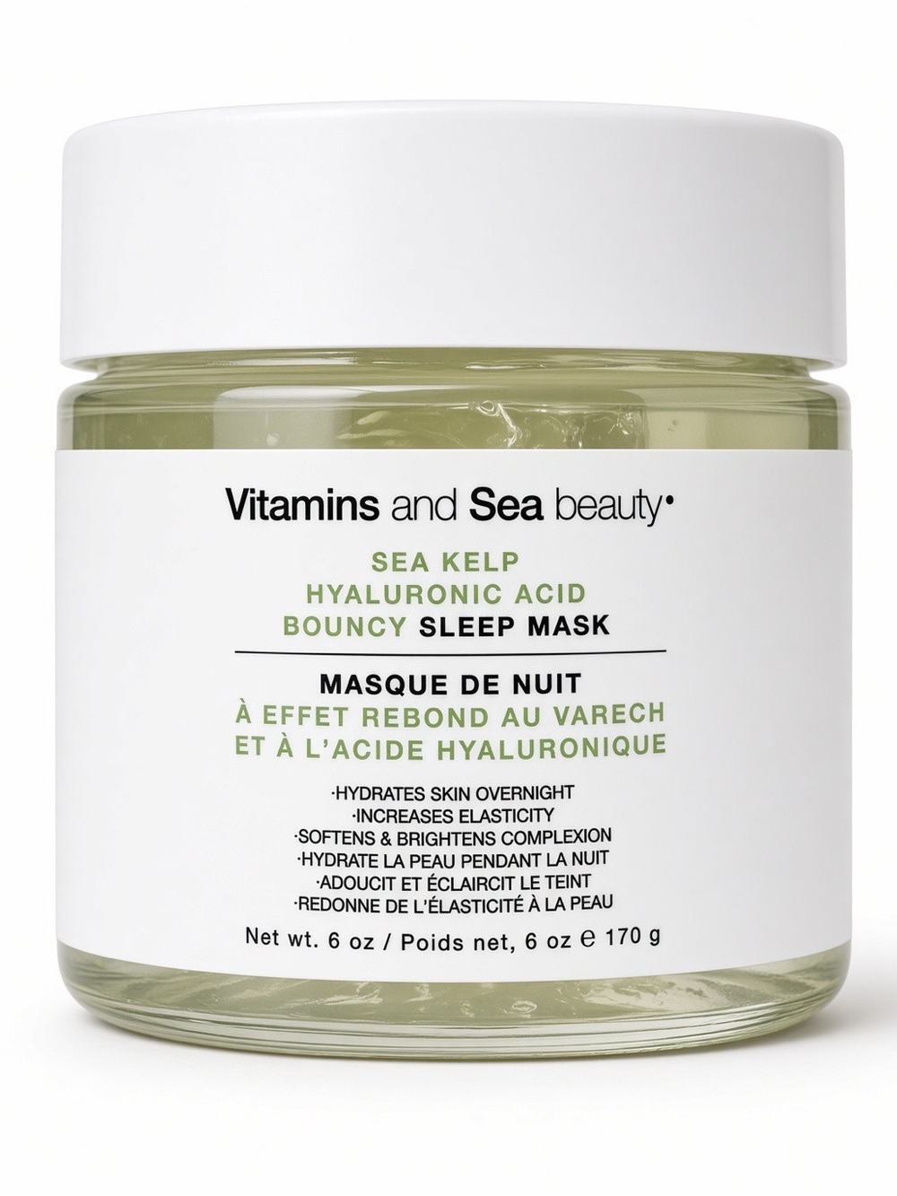VitaminSea.beauty Sea Kelp Hyaluronic Acid Bouncy Sleep Mask 6 oz.